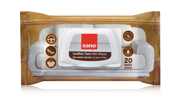 Sano Leather Care Wet Wipes